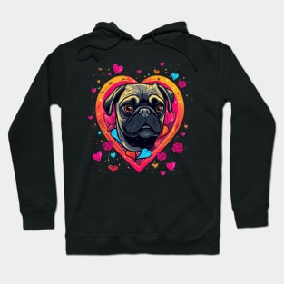 Pug Valentine Day Hoodie